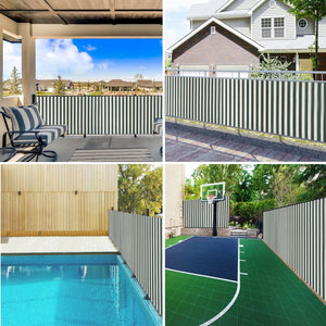 Insynsskyddsnät grön och vit 1,2x10 m HDPE 75 g/m²