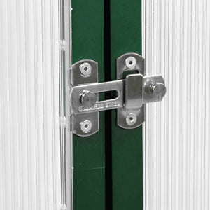 Växthus med ram grön 169x114x195 cm aluminium