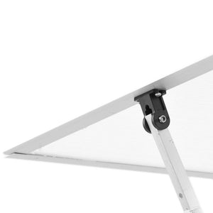 Växthus med ram silver 224x169x195 cm aluminium