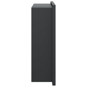 Duschnisch matt svart 32x32x9 cm rostfritt stål