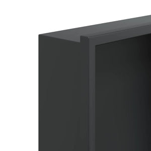 Duschnisch matt svart 32x32x9 cm rostfritt stål