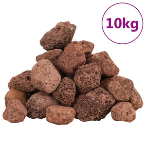Lavagrus 10 kg röd 3-5 cm