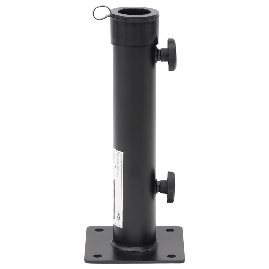 Parasollfot för Ø38/48 mm stolpe matt svart stål