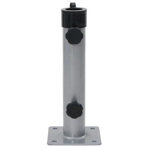 Parasollfot för Ø38/48 mm stolpe silver stål