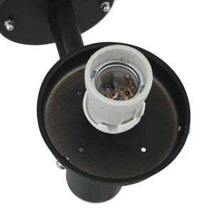 Utomhus vägglampa 2 pcs Svart 28 x 25 x 38 cm