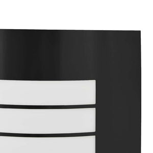 Utomhus vägglampa 2 pcs Svart 23,5 x 9 x 26 cm