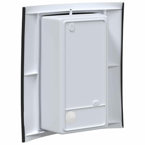 Utomhus vägglampa 2 pcs Svart 23,5 x 9 x 26 cm