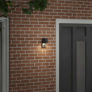 Utomhus vägglampa Svart 12 x 7 x 15 cm Rostfritt stål