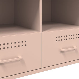 TV-skåp rosa 100,5x39x50,5 cm stål