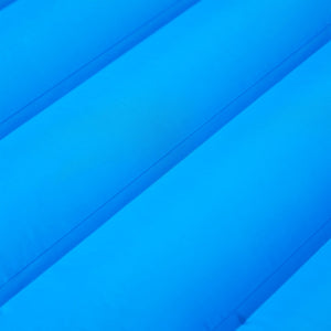 Självuppblåsande campingmadrass med kudde 1 person blå