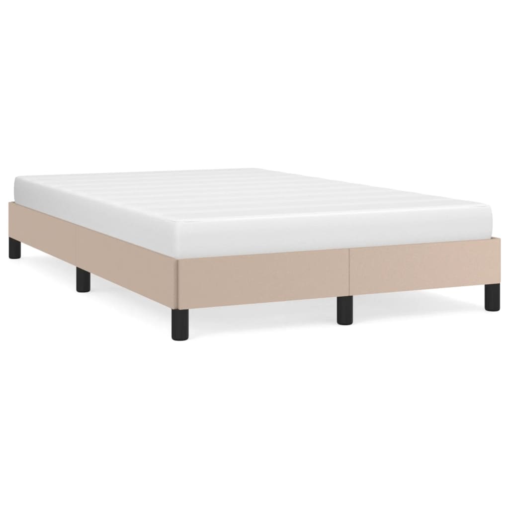 Sängram utan madrass cappuccino 120x190 cm konstläder