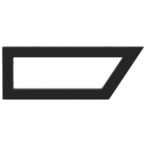 Hyllfästen för tvättställ 2 st svart trapetsformad stål