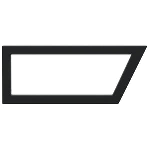 Hyllfästen för tvättställ 2 st svart trapetsformad stål