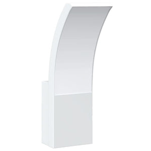 Utomhusvägglampor LED 2 st vit gjuten aluminium