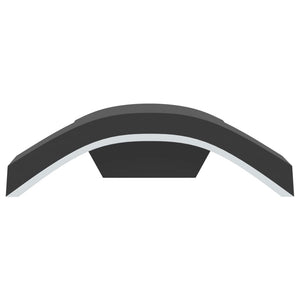 Utomhusvägglampor med sensorer 2 st svart gjuten aluminium