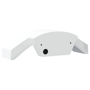 Utomhusvägglampor LED med sensorer 2 st vit gjuten aluminium