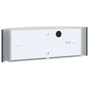 Utomhusvägglampor 2 st svart rostfritt stål