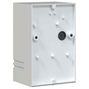 Utomhusvägglampa 2 st silver rostfritt stål