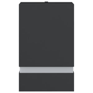 Utomhusvägglampor 2 st svart rostfritt stål