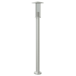 Utomhusgolvlampa silver 100 cm rostfritt stål