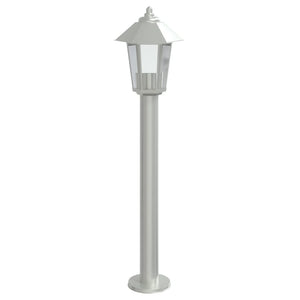 Utomhusgolvlampa silver 80 cm rostfritt stål