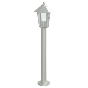 Utomhusgolvlampa silver 80 cm rostfritt stål