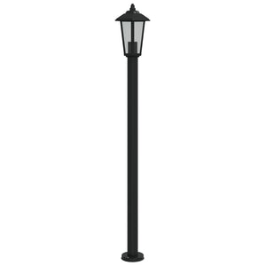 Utomhusgolvlampa svart 120 cm rostfritt stål