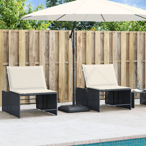 Parasollfot med handtag för Ø38 / 48 mm stolpar 27 kg fyrkantig