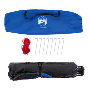 Strandtält 2 personer azurblå snabbrest vattentätt