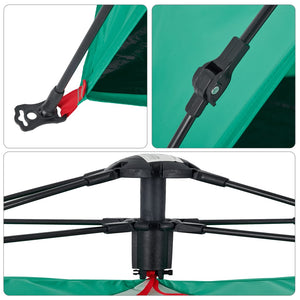 Strandtält 2 personer havsgrön snabbrest vattentätt