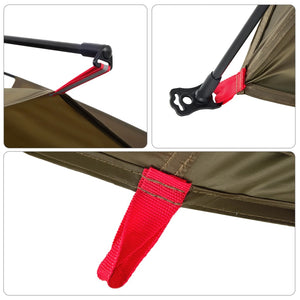 Fisketält 4 personer olivgrön snabbrest