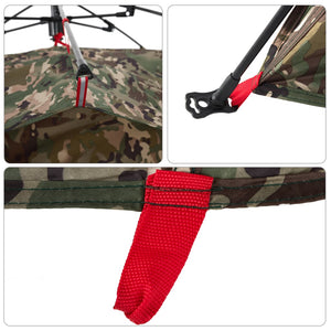 Fisketält 4 personer kamoflauge snabbrest