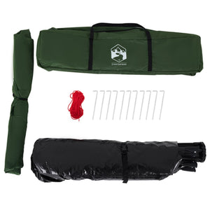 Campingtält 4 personer grön snabbrest