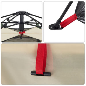 Campingtält 4 personer grön snabbrest