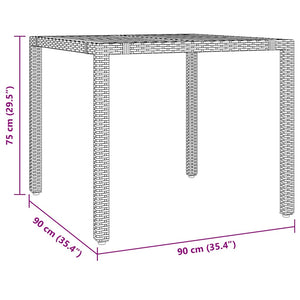 Caféset med dynor 5 delar konstrotting grå