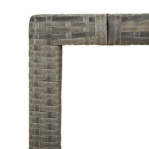 Caféset med dynor 9 delar konstrotting grå