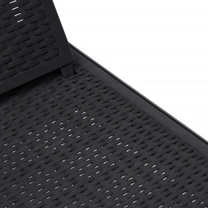 Solsäng justerbar 4 höjder 155,5x57x28 cm polypropen