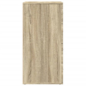 Skänkar 2 st sonoma-ek 60x39x80 cm konstruerat trä