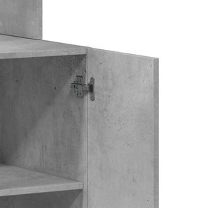 Köksskåp betonggrå 60x50x180 cm konstruerat trä