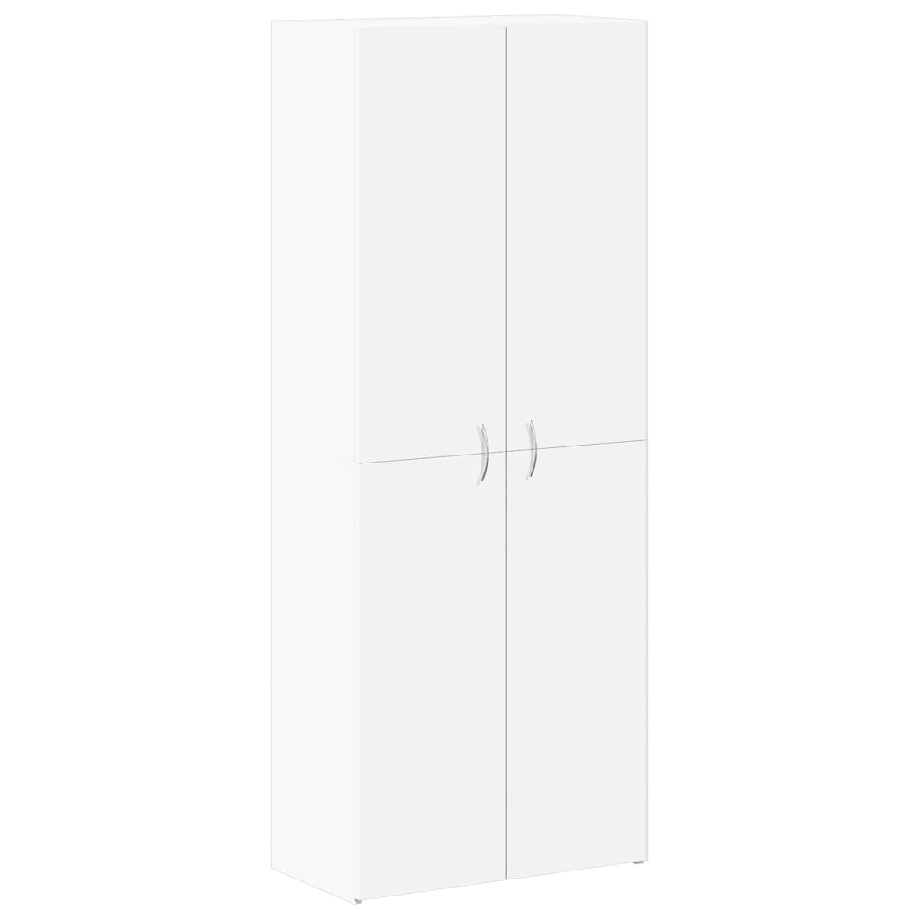 Dokumentskåp vit 60x32x153 cm konstruerat trä