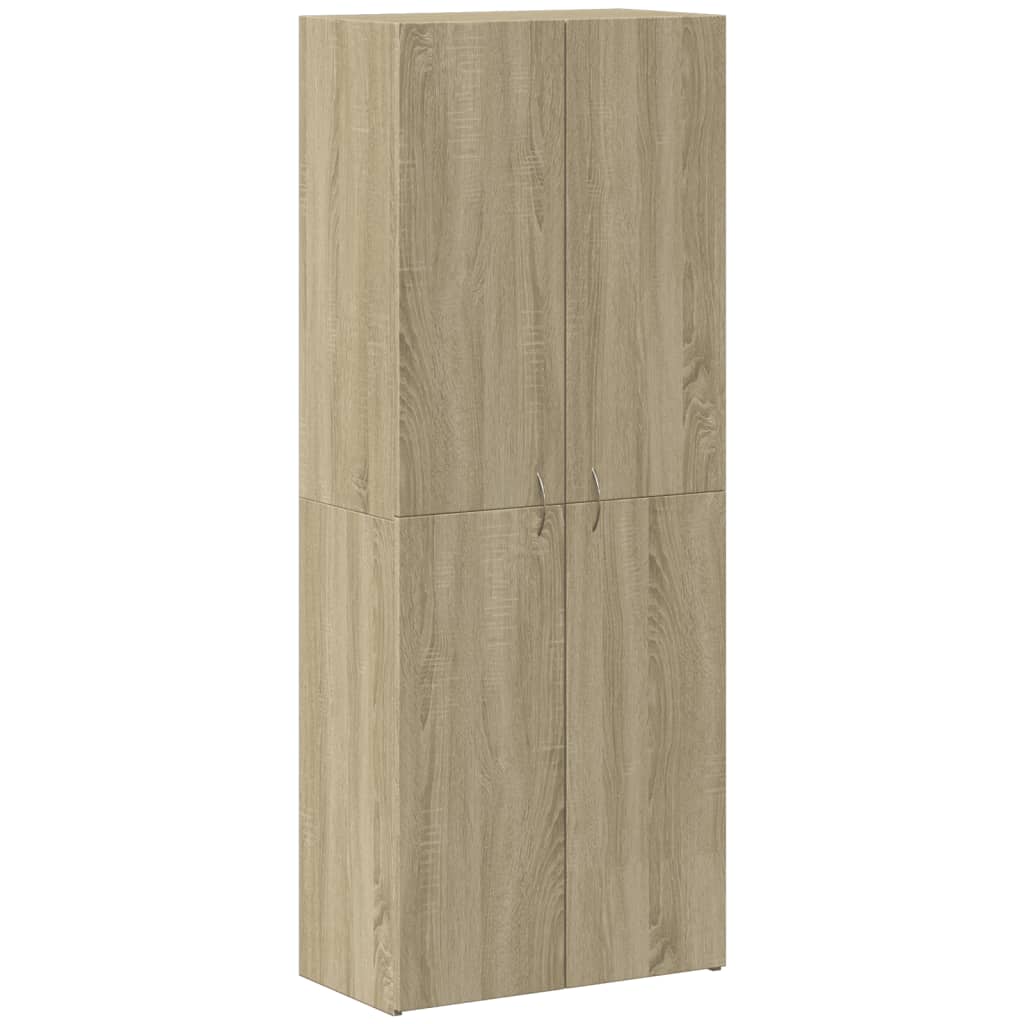 Dokumentskåp sonoma-ek 60x32x153 cm konstruerat trä