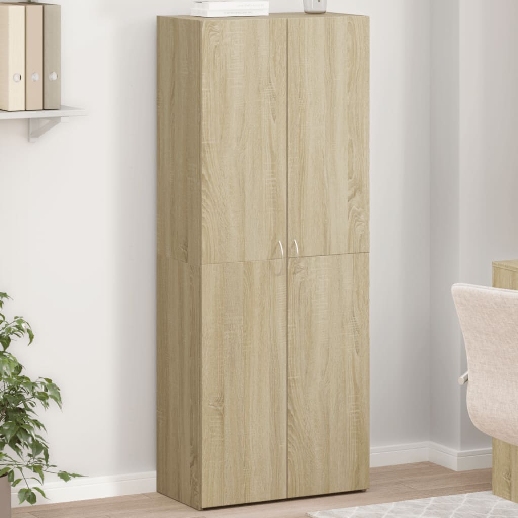 Dokumentskåp sonoma-ek 60x32x153 cm konstruerat trä