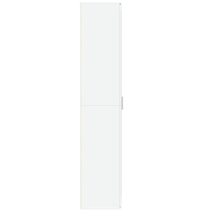 Högskåp vit 70x35x180 cm konstruerat trä