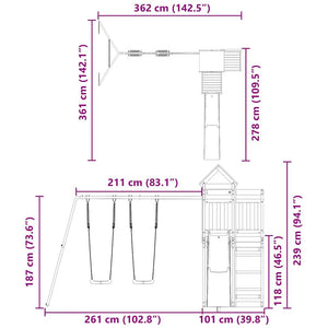 Lekplats impregnerad furu