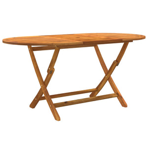 Matgrupp för trädgården 9 delar massivt akaciaträ och textilen