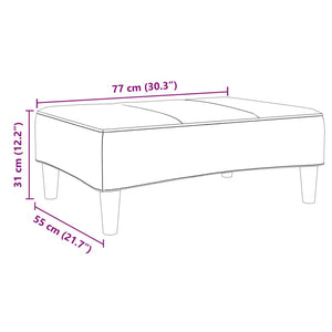 Fotpall mörkgrå 77x55x31 cm sammet