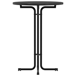 Matbord svart Ø80x110 cm konstruerat trä och stål