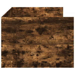 Dagbädd med lådor utan madrass rökfärgad ek 90x200 cm