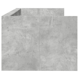Dagbädd med lådor utan madrass betonggrå 100x200 cm