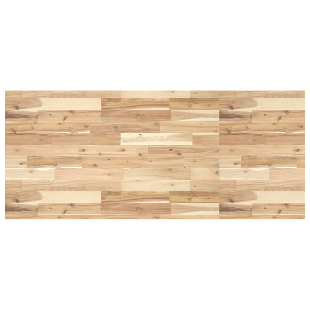 Bänkskiva för badrum obehandlad 140x60x4 cm massivt akaciaträ